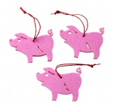 3er-Set Schweinchen-Glücksbringer-Anhänger