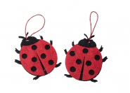 2er-Set Marienkäfer-Glücksbringer-Anhänger