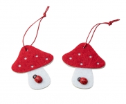 2er-Set Pilz-Glücksbringer-Anhänger